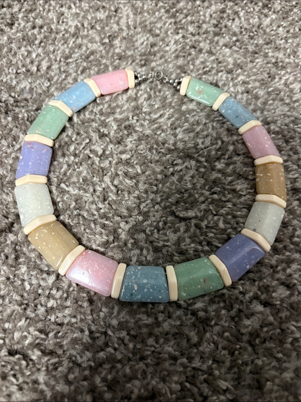 Pastel Multi-Bead Statement Necklace - Women Jewelry